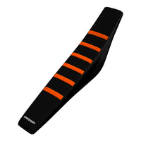 KTM 50SX 16-23/ 50SX-E 5 20-24/50SX-E 3 23-24 ORANGE/SCHWARZ/SCHWARZ Gripper Ribbed Sitzbezug