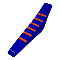 KTM 50SX 16-23/ 50SX-E 5 20-24/50SX-E 3 23-24 ORANGE/BLAU/BLAU Gripper Ribbed Seat Cover