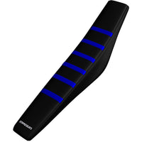 Sitzbankbezug Strike Yamaha PW50 85-22 BLAU/SCHWARZ/SCHWARZ Gripper Ribbed