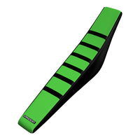 Strike seat Kawasaki KLX110 02-23/KX65 00-23 BLACK/GREEN/BLACK Gripper Ribbed Seat Cover