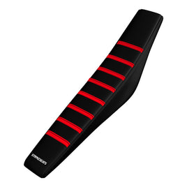 Gas Gas MC50 21-23/MC-E 5 21-24 RED/BLACK/BLACK Gripper Pleated Seat Cover