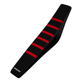 Strike seats Honda CRF110F 19-23/CRF125F 19-23 RED/BLACK/BLACK Gripper Ribbed Seat Cover