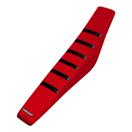 Strike seats Honda CRF110F 19-23/CRF125F 19-23 BLACK/RED/RED Gripper Ribbed Seat Cover