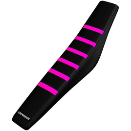 Strike seat cover Yamaha PW50 85-23 PINK/BLACK/BLACK Gripper Ribbed