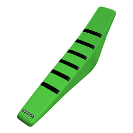 Strike seat Kawasaki KLX110 02-23/KX65 00-23 BLACK/GREEN/GREEN Gripper Ribbed Seat Cover